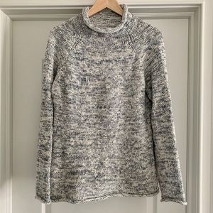 LLBean Cotton Ragg Sweater Funnelneck Pullover